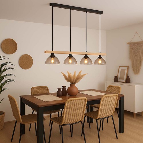 Lampada pendente legno - pendente,