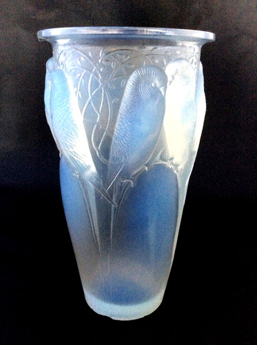 Vaso opalescente parrocchetti - vaso,