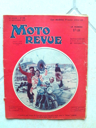 Moto revue 599 09 1934 - revue, n°599