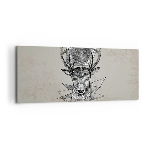 Quadro tela 120x50cm - tela, cervo
