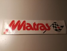 Adesivo sticker vintage anni 80 casco moto auto stereo no calcio MATRAS F1