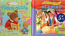 FILASTROCCHE ALLEGRE+ALADINO - 2 LIBRI DA 6 PUZZLE PER BAMBINI