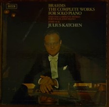 Brahms Complete works  Katchen piano Suk violin Decca UK box 9 LP's