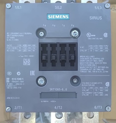 Siemens sirius 3rt1065 6ap36 - siemens,