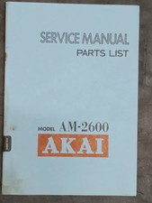 AKAI AM-2600 Manuale di