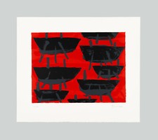 Giuliano TOMAINO - "Senza titolo" - Serigrafia, 60 x 70 cm