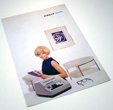 FACIT 10-07 CALCOLATORE A MOTORE '67/'72 DEPLIANT RARO L0398S7  