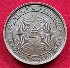 MEDAGLIA 1825 PAPA LEONE XII° ARCICONFRATERNITA SS. TRINITÁ PELLEGRINI - GENNARI