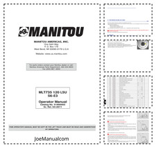 Manitou MLT735 120LSU S6-E3 Sollevatore Telescopico Manuale Operatori PDF