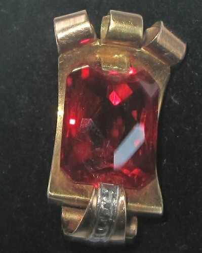 Anello retrò rubino oro - 14k, y