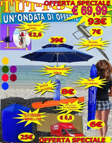 Ombrellone mare antivento - mare,