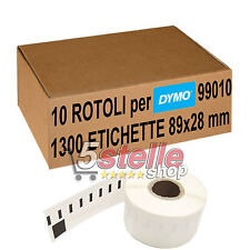 10 x ROTOLI ETICHETTE ADESIVE