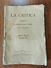 LA CRITICA n. 6 (1923)