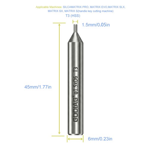 Godiag 5mm tracer for - t3, 1.5mm