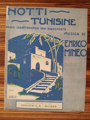 Spartito 1953 notti tunisine - notti,