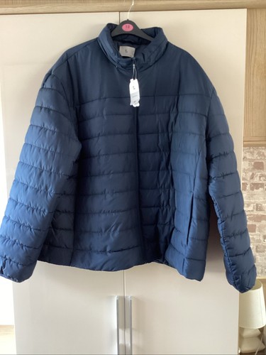 Mens navy padded coat size - mens,
