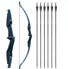 30/40LBS 53" arco ricurvo da rimozione 6 pezzi freccia tiro con l'arco caccia principianti regalo adulto