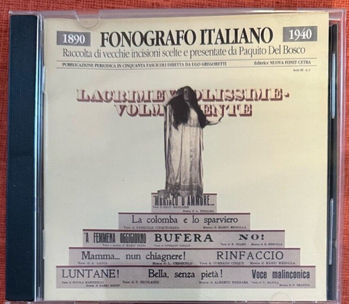 Fonografo italiano raro - cd,