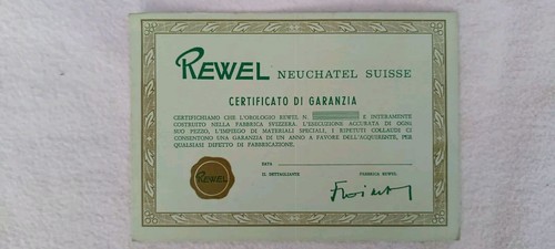 Rewel garanzia warranty - , in