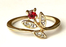 BAGUE Doré VINTAGE signé