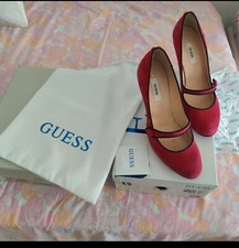 Décolleté Guess Scarpe Donna N°37 Rosse
