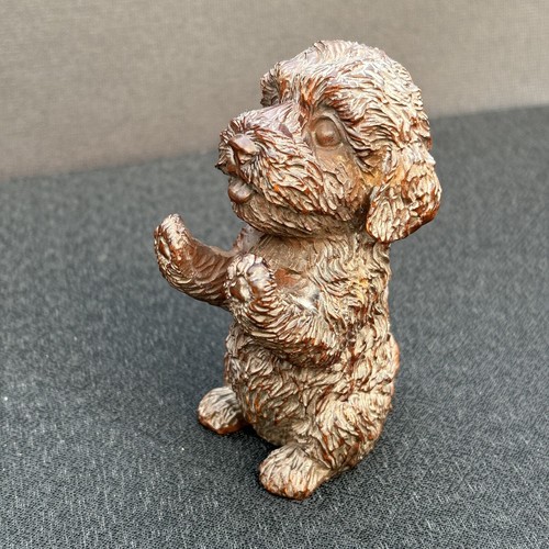 Statua cane legno - cane, in
