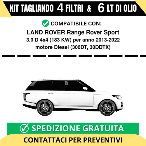 Tagliando per land rover range - tagliando,