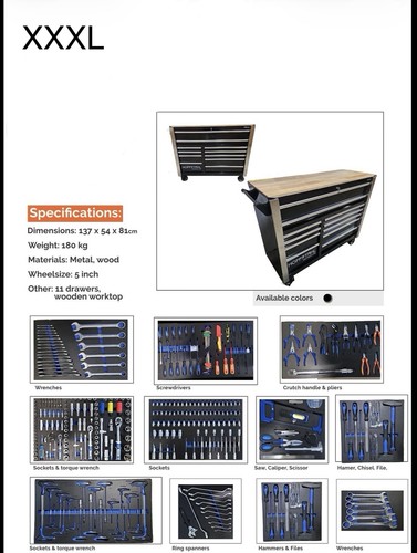Carrello porta attrezzi - xxxl,
