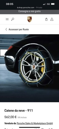 Porsche 911 catene neve - da,