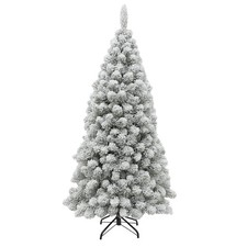 Maury s Albero di Natale Roccaraso Innevato 240h cm Sintetico Rami 1300 Folto