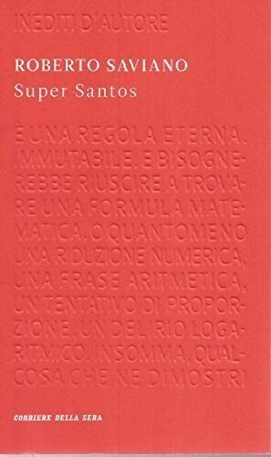 Super santos roberto saviano - -,