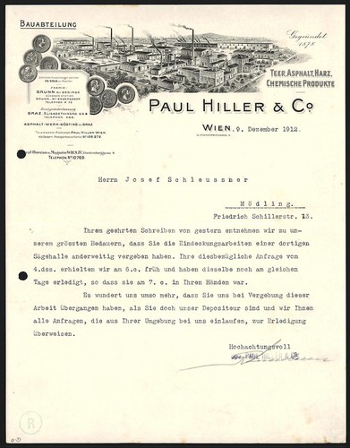 Carta intestata vienna 1912 - carta,