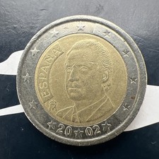 Spagna moneta 2 euro 2002