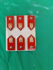MILITARIA LOTTO ACCESSORI UNIFORME 5 PAIA MOSTRINE LAGUNARI ANNI 60 70 COLLEZION