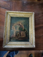 Dipinto Antico su ramino S. Anna E Maria