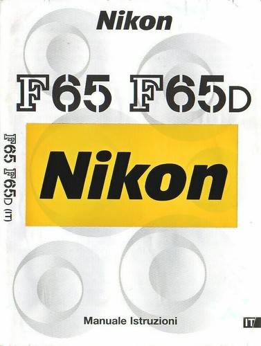 Nikon f65 manuale italiano - nikon,
