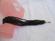 BRACCIALE TRIFARI ***10 fili con perline nere
