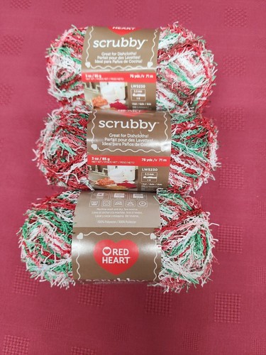 Filato scrubby cuore - cuore, rosso