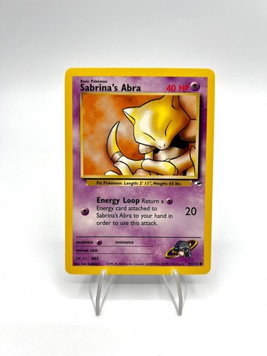 Carta pokemon sabrina abra - carta, sabrina's