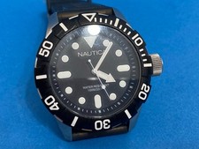 OROLOGIO NAUTICA A09600G ACCIAIO SILICONE FUNZIONANTE.