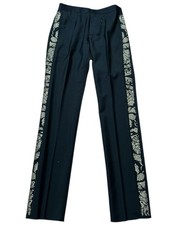 Versace Mens Black Wool Mohair