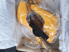 LORENZO MARI PUMPS SHOES PEEP TOE OCRA TG.40 SLING BACK COME NUOVE