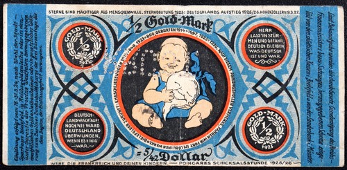 Bielefeld 1923 raro annullato - bielefeld,