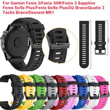 Cinturino di ricambio orologio per Garmin Fenix 6X 5X 3 Zaffiro 3HR Tactix Bravo