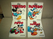 I MITICI DISNEY 1-2-3-4 SEQUENZA COMPLETA CON TOPOLINO-PAPERINO-PAPERONE-PIPPO