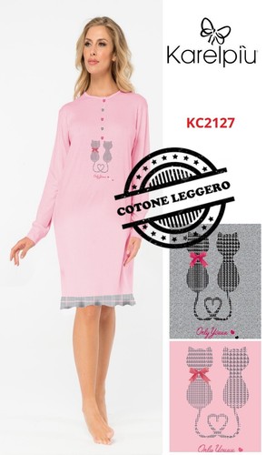 Camicia notte donna karelpiu - camicia,