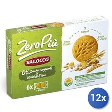 12x Multipack  Balocco Biscotti Zeropiu Cereali 230 Senza/Zuccheri