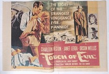 Poster Locandina L'infernale Quinlan 1958 Marlene Dietrich 42x27cm Film Tv 