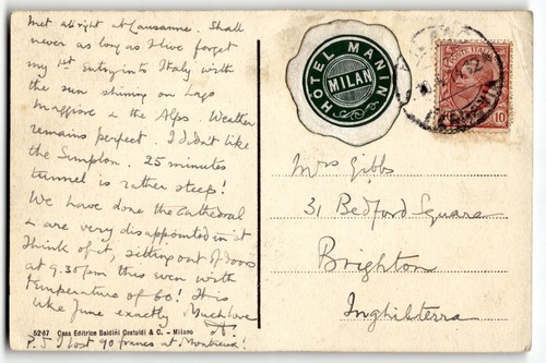 Italia cartolina epoca con - cartolina, d'epoca