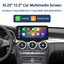 Autoradio GPS CarPlay 10.25" per Mercedes Classe C/GLC/V/X W205 X253 W447 NTG5